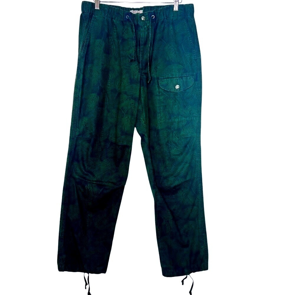 Canvas Lands End Jogger Pant Medium Drawstring Pocket Cotton Gorpcore Athleisure